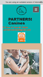 Mobile Screenshot of partnerscanines.org